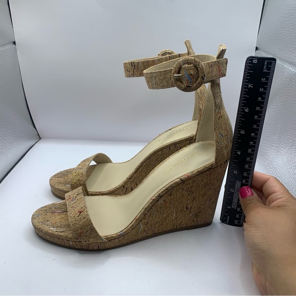 PELLE MODA NISHA wedge sandals ankle strap size 9.5M - Picture 5 of 9